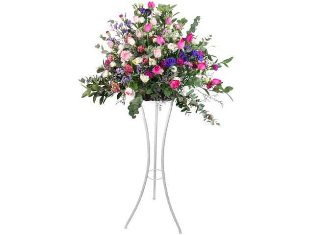 Flower Basket Stand - Italy style florist arrangement Collection 17 - L76600082 Photo