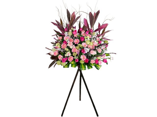 Flower Basket Stand - Italy style florist arrangement Collection 21 - L76600102 Photo