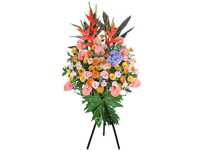 Flower Basket Stand - Opening florist Basket AB25 - L76607825 Photo