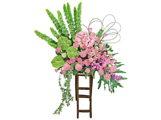 Flower Basket Stand - Opening florist Basket AB26 - L76608039 Photo