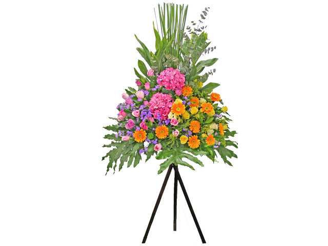 Flower Basket Stand - Opening florist Basket AB29 - L129027 Photo