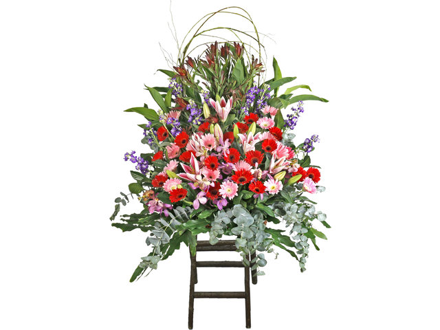 Flower Basket Stand - Opening florist Basket AK19 - L76600224 Photo