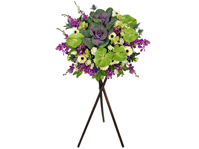 Flower Basket Stand - Opening florist Basket CL10 - L1469 Photo