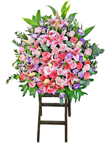 Flower Basket Stand - Opening flower basket A6 - L153874 Photo