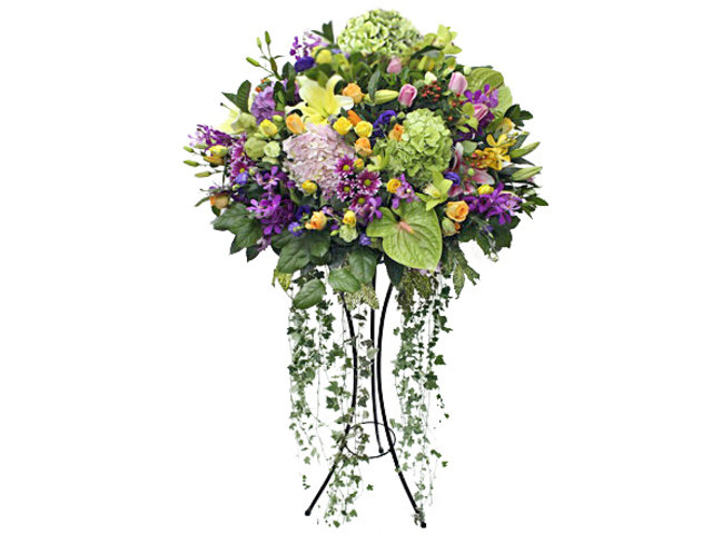Flower Basket Stand - Openning Colorful Florist Stand  B12 - L101788 Photo