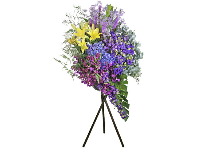 Flower Basket Stand - Openning Colorful Florist Stand A26 - L76600177 Photo