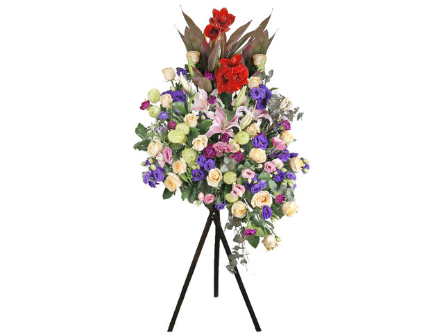 Flower Basket Stand - Openning Colorful florist stand  33 - L76600172 Photo