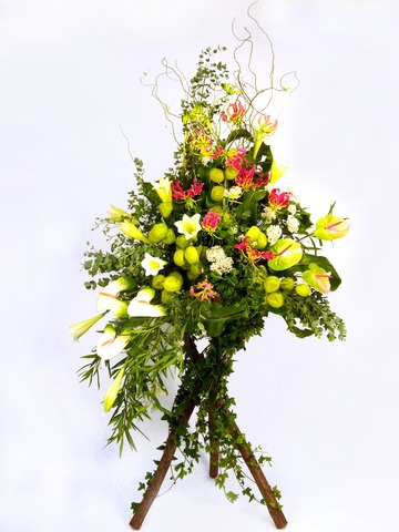 Flower Basket Stand - Prosper flower basket - P2929