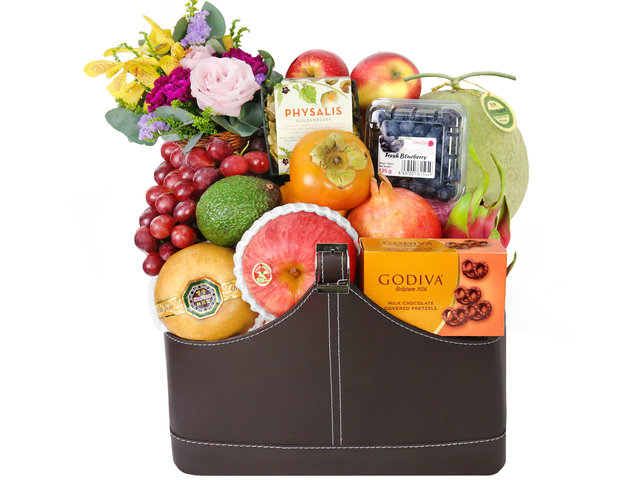 Fruit Basket -  Elegant Fruits Hamper A4 - P16703 Photo