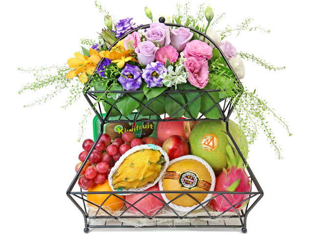 Fruit Basket - Fruit and flower basket F2 - TNP0426C8 Photo