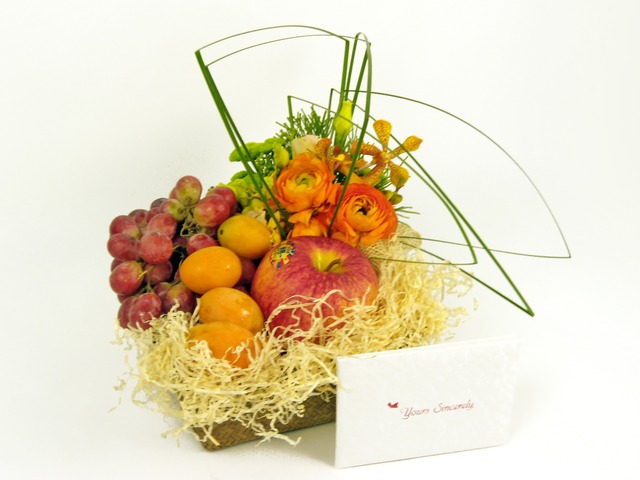 Fruit Basket - Fruits and Flowers (E) - P7316