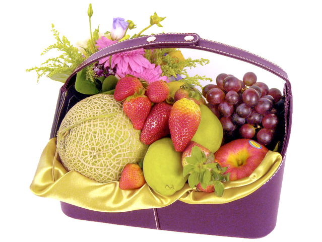 Fruit Basket - Fruits and Flowers (J) - P9430 Photo