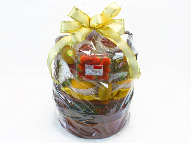 Fruit Basket - Tall woven fruit hamper 2 - L31369