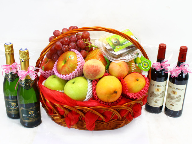 Fruit Basket - chinese wedding gift basket 1 - L14924 - Give Gift
