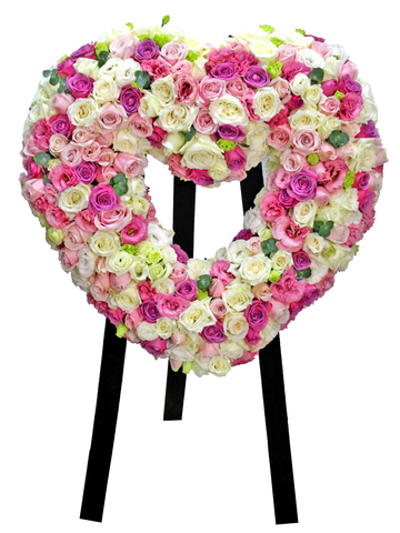 Funeral Flower - Funeral Heart Stand 25 - L156426 Photo
