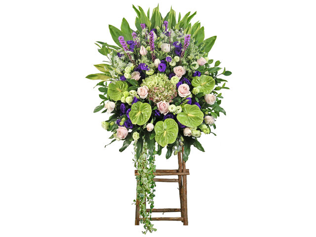 Funeral Flower - Opening florist Basket E15 - L1813 Photo