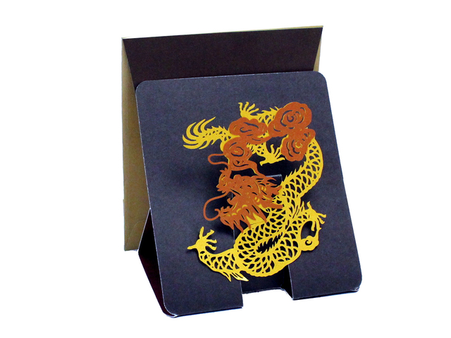 Gift Accessories - Hong Kong Pop-up Greeting Card(Small) - Golden Dragon (A) - L181557 Photo