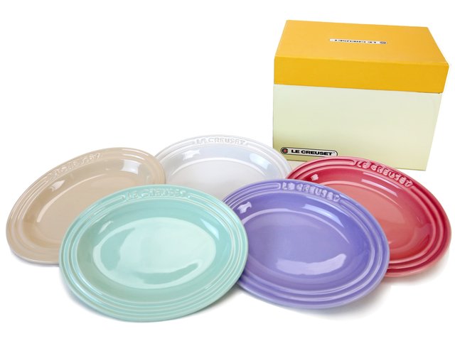 Gift Accessories - Le Creuset Mini Oval Plate Set of 5 - LY0129A5 Photo