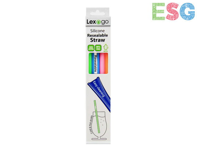 Gift Accessories - Lexngo Silicone Resealable Straw (4pcs) - EX1021A1 Photo