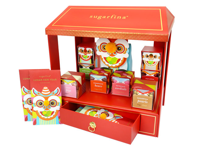 Gift Accessories - Sugarfina Lion Dance Candy Bento Box - CA0118A1 Photo