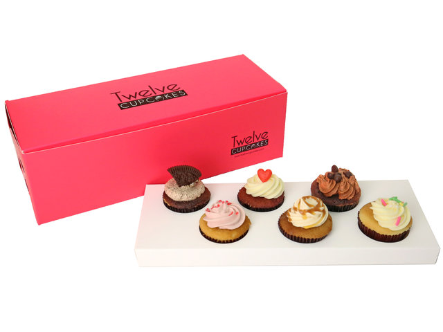 Gift Accessories - Twelve cupcakes 6 cupcakes in box - AY0702A1 Photo