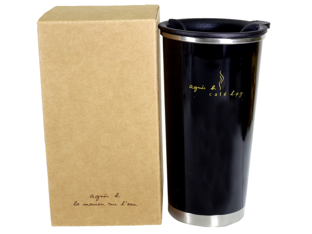 Gift Accessories - agnès b. CAFÉ L.P.G. Thermal mug (Black) - L36667628 Photo