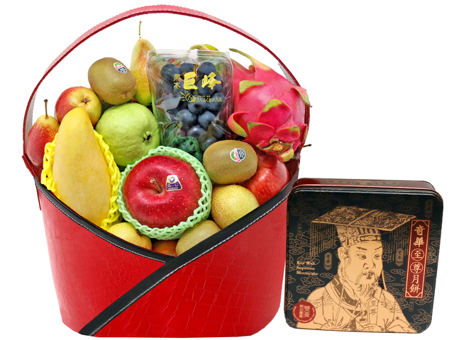 Mid-Autumn Gift Hamper - Kee wah mooncake mid-autumn fruit basket P31 - L76600717K Photo