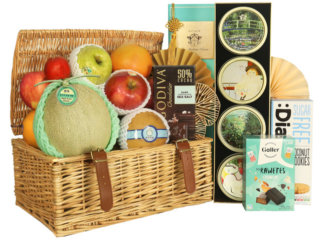 Mid-Autumn Gift Hamper - Michelin Star Reign Mooncake Garden Style Fruit Hamper MR08 - 2MR0719A8 Photo