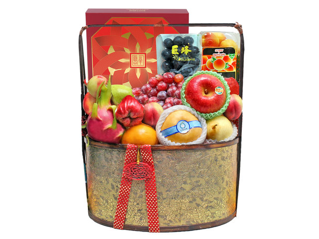Mid-Autumn Gift Hamper - Mid Autumn Peninsula Moon Cake With Permium Fruit Hamper FH190 - L36511788K Photo