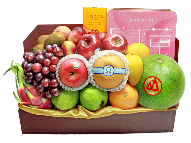 Mid-Autumn Gift Hamper - ShopThurPost - Mid Autumn Mooncake Fruit Hamper M34 - L140384 Photo