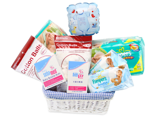 New Born Baby Gift - Baby Dispensary Gift Basket 6 - L37762 Photo