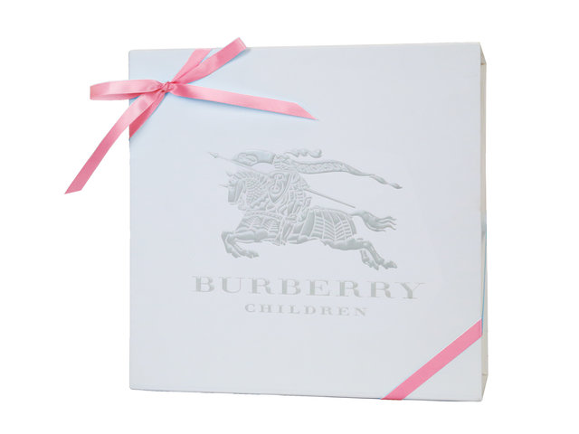 New Born Baby Gift - Burberry Check Detail Four-piece Baby Gift Set - EB0507A5 Photo