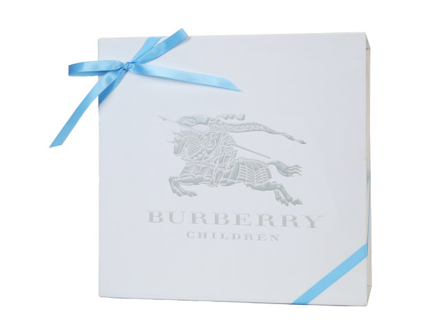 New Born Baby Gift - Burberry Cotton Six-piece Baby Gift Set - EB0507A2 Photo