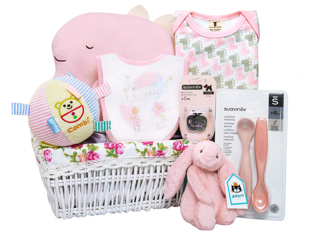 New Born Baby Gift - New Boby Baby Gift Basket with Jelly Cat NB23 - L36667922 Photo