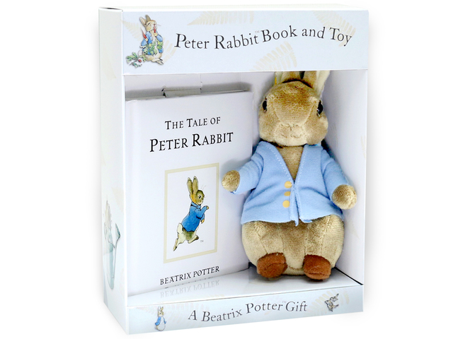 New Born Baby Gift - Peter Rabbit book and toy gift box - L36668565 Photo