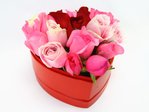 Order Flowers in Box Multi-color Heart Box Order Flowers in Box L27147