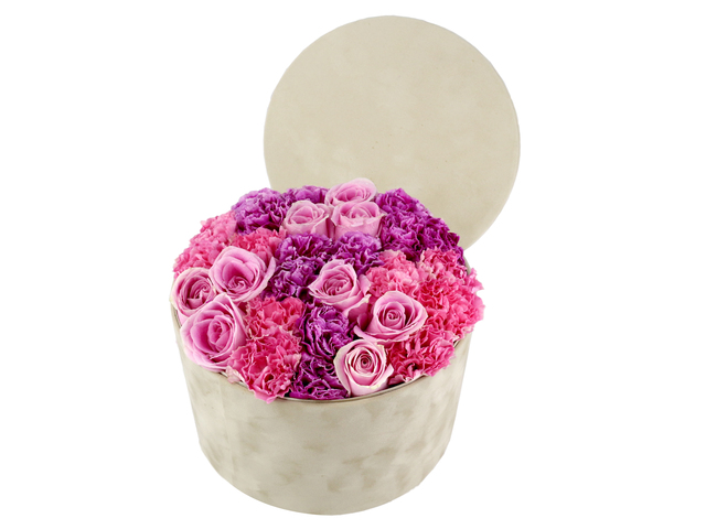 Order Flowers in Box - Carnations flower box 2 - L36514327 Photo
