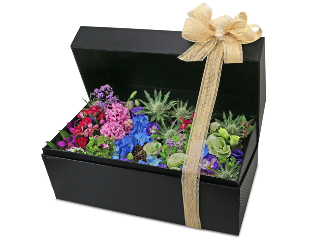 Order Flowers in Box - Happy birthday florist gift AB17 - L76607393 Photo