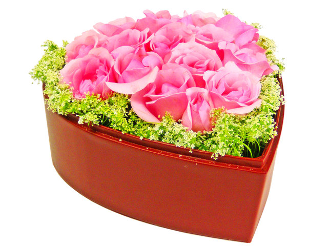 Order Flowers in Box - Pink Cupid - P1504 Photo