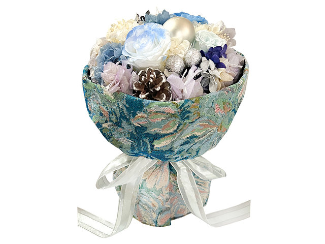 Preserved Forever Flower - Limited Edition Oil Painting Style Preserved Flower Bouquet 16A5 - PT1116A5 Photo