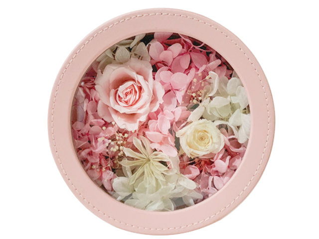 Preserved Forever Flower - Pink Lady Round Preserved Flower Box M004 - PX0120A6 Photo