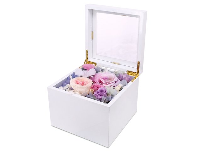 Preserved Forever Flower - Preserved & Dried Flower Music Box M65 - PR0103A5 Photo