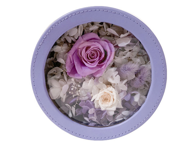 Preserved Forever Flower - Purple Preserved Flower Gift Box M005 - PX0120A7 Photo