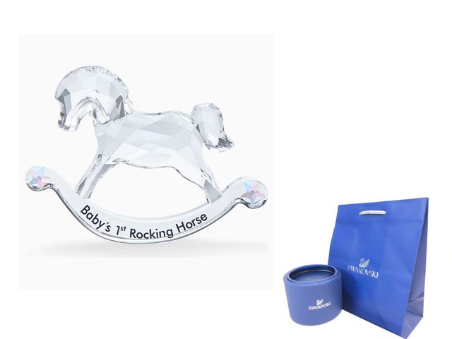 Swarovski Crystal  - Swarovski-Crystal BABY'S 1ST ROCKING HORSE - SI0720A3 Photo