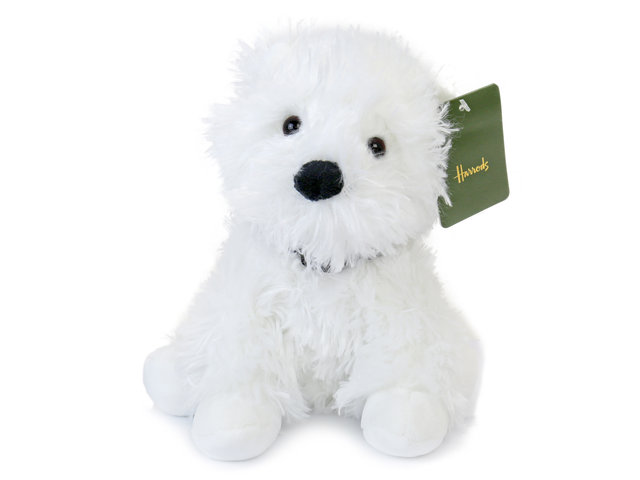 Teddy Bear n Doll - Harrods Westie Dog - L2524 Photo