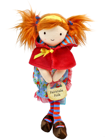 Teddy Bear n Doll - JellyCat Fairytale Folk Red Riding Hood - L178388 Photo