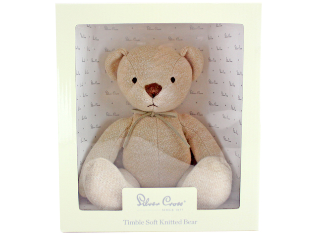 Teddy Bear n Doll - Silver Cross Timble Soft Knitted Bear - L116305 Photo