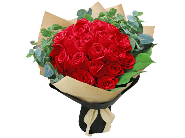 Valentines Day Flower n Gift - 30pcs. Red rose bouquet florist  RD27 - L76604502e Photo