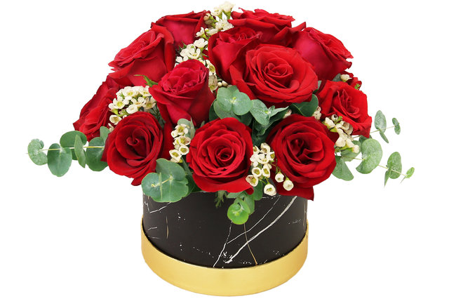 Valentines Day Flower n Gift - Red Rose Flower Box C1 - BX0814A4 Photo