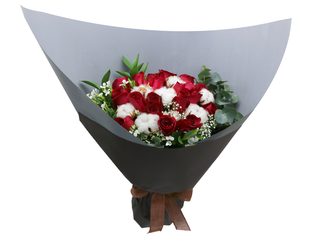 Valentines Day Flower n Gift - Red rose bouquet florist  RD32 - L76604582b Photo